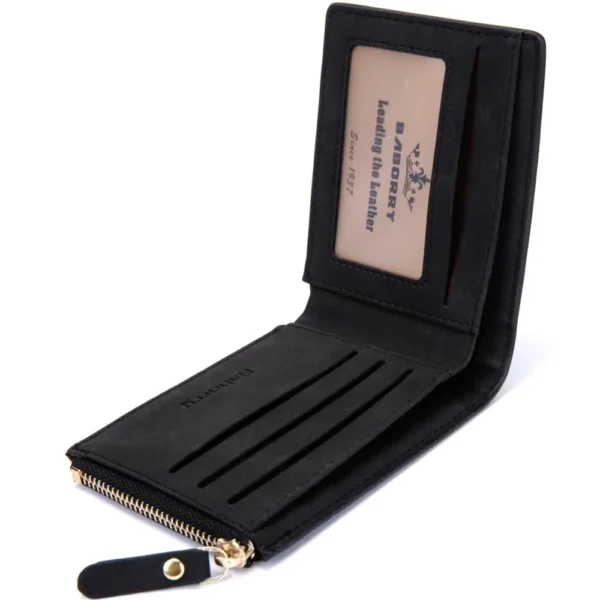 Small Mens Wallet Men Wallets Purse Men Walet Men Purse Mini Slim Vallet Card Holder Thin Money Bag for Men with Coin Pocket - Image 3