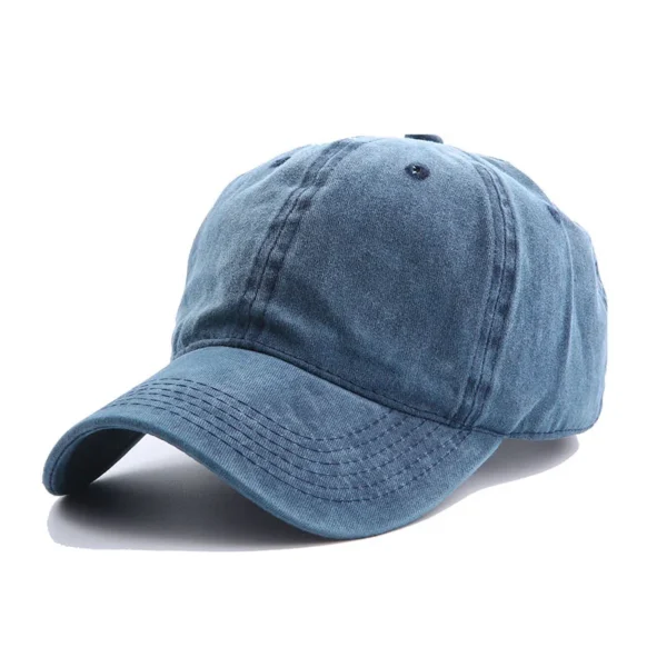 Solid Spring Summer Cap Women Ponytail Baseball Cap Fashion Hats Men Baseball Cap Cotton Outdoor Simple Vintag Visor Casual Cap - Image 3