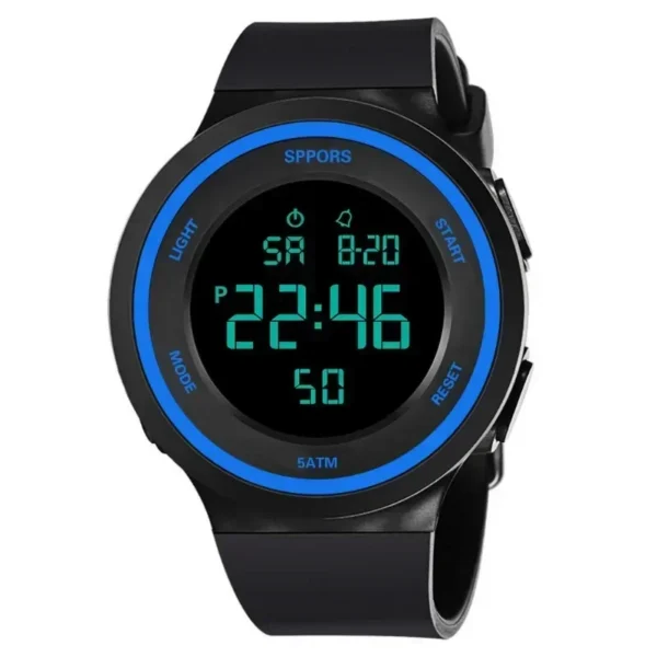 Men Sport Watch Multifunction Casual Sports Waterproof Luminous LED Digital Kids Watch Big Dial Student Electronic Watches - Image 6