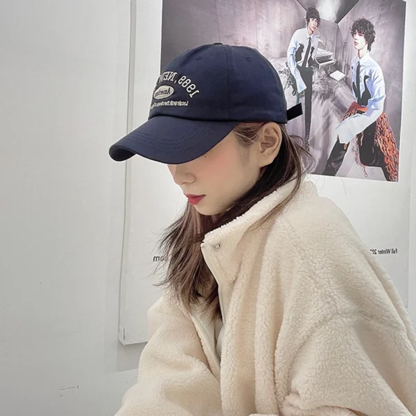 Letter Embroidered Baseball Cap Women Men Spring Summer Curved Brim Snapback Hats Unisex Outdoor Sports Hip Hop Dad Hat - Image 3