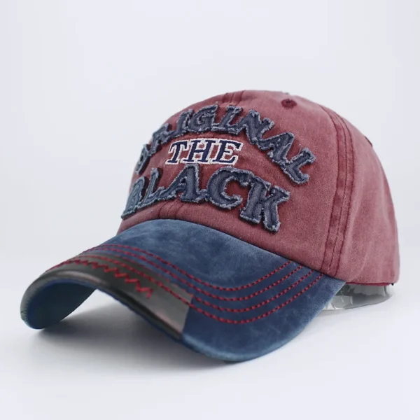 New Retro Letter Embroidery Baseball Caps Women Men Snapback Hip Hop Hat Cotton Adjustable Spring Summer Outdoor Casual Sun Hats - Image 2