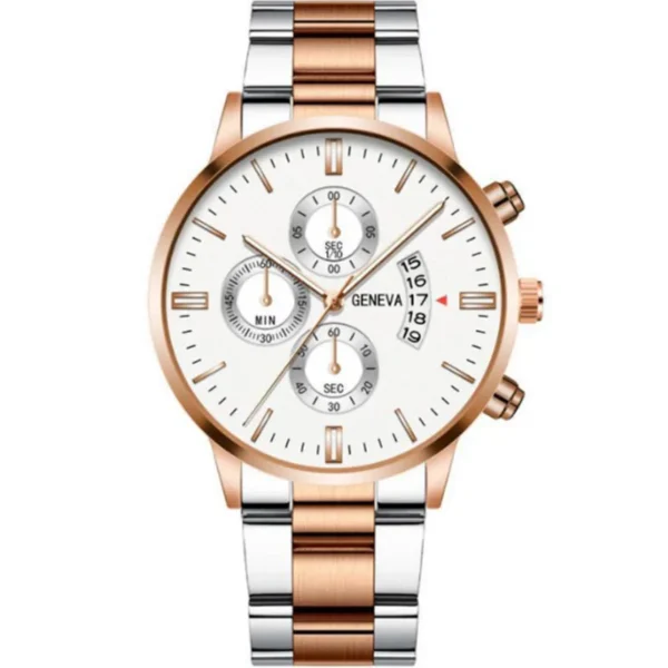 Fashion Mens Watches Luxury Black Stainless Steel Quartz Wrist Watch Man Business Watch for Men Calendar Clock Reloj Hombre - Image 6
