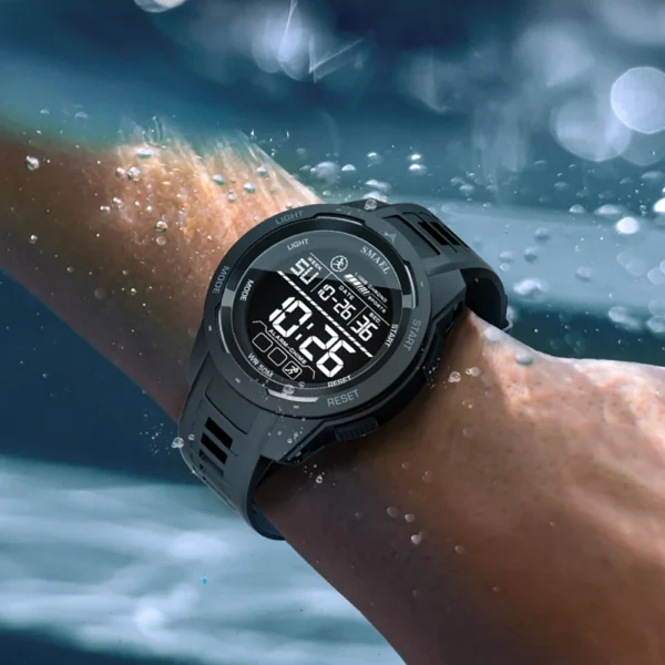 SMAEL Digital Watches Sports LED Wristwatches Men's 50m Waterproof Sport Watch Digital Light Stopwatch 8105 Military Watch Men - Image 4