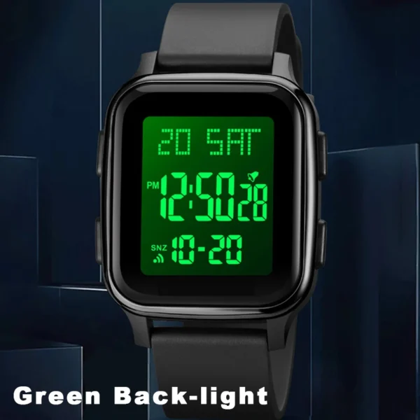 YIKAZE Sports Watch for Men Waterproof Multifunction Electronic Watch Ultra-thin Men's LED Digital Wristwatch for Man Student - Image 2