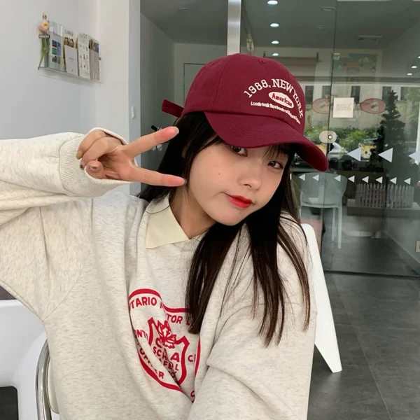 Letter Embroidered Baseball Cap Women Men Spring Summer Curved Brim Snapback Hats Unisex Outdoor Sports Hip Hop Dad Hat - Image 4