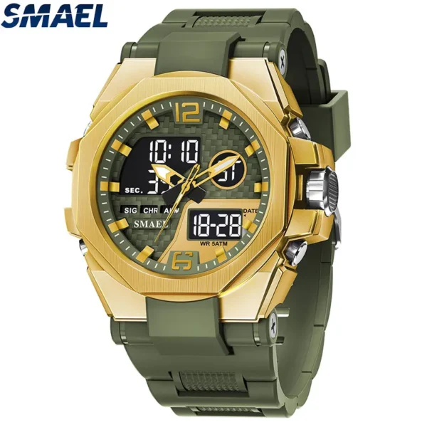 Sport Digital Watches LED for Men Stope Watches Dual Time Display Men's Wristwatches 8103 Alarm Clock LED Sports Watch Digital