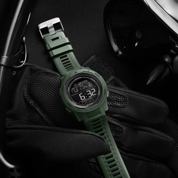 SMAEL Digital Watches Sports LED Wristwatches Men's 50m Waterproof Sport Watch Digital Light Stopwatch 8105 Military Watch Men - Image 5