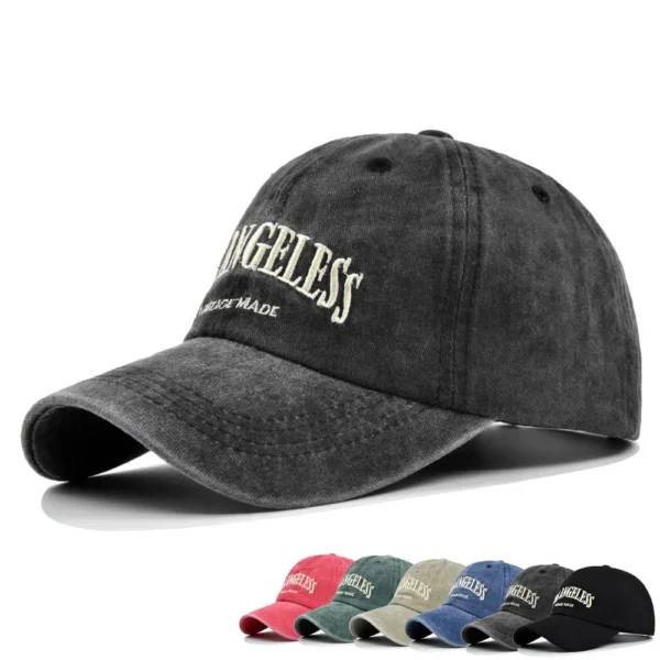 Fashion Men and Woman's Baseball Caps Adjustable Casual Retro Embroidered Letter Cotton Sun Hats Unisex Outdoor Snapback Dad Cap - Image 2
